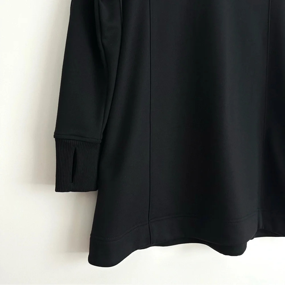 Athleta West Town‎ dress black half-zip Sz Small Petite - Picture 8 of 14